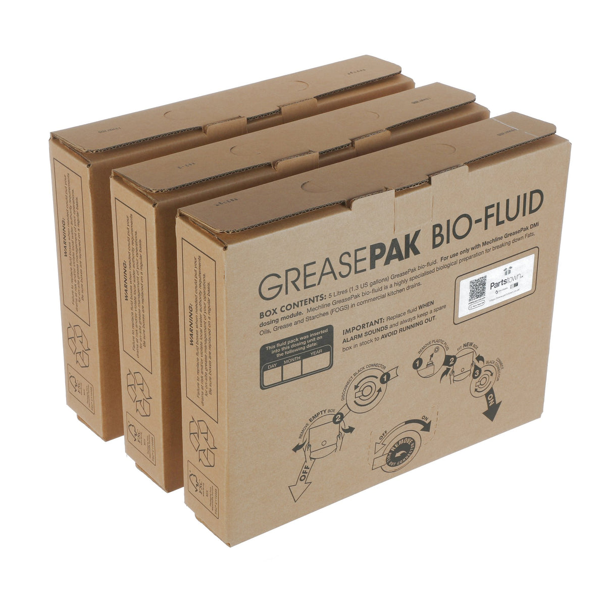 Mechline GreasePak GP-MSGD5 Bio-Fluid 3 x 5L